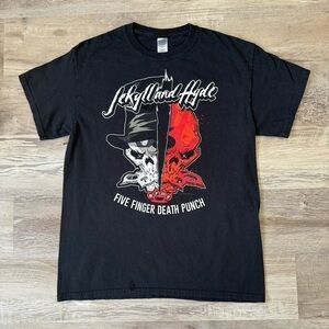 Jekyll and Hyde Five Finger Death Punch black t-shirt #rock men’s M